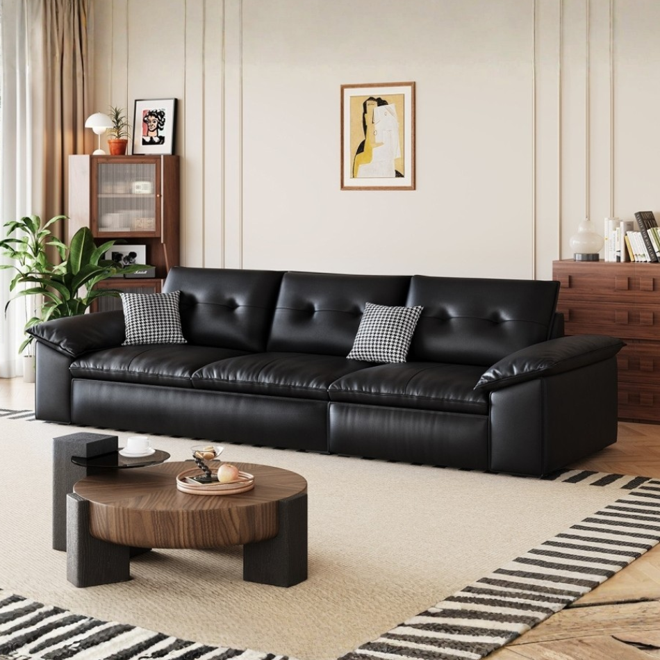 Pebble Leather Sofa