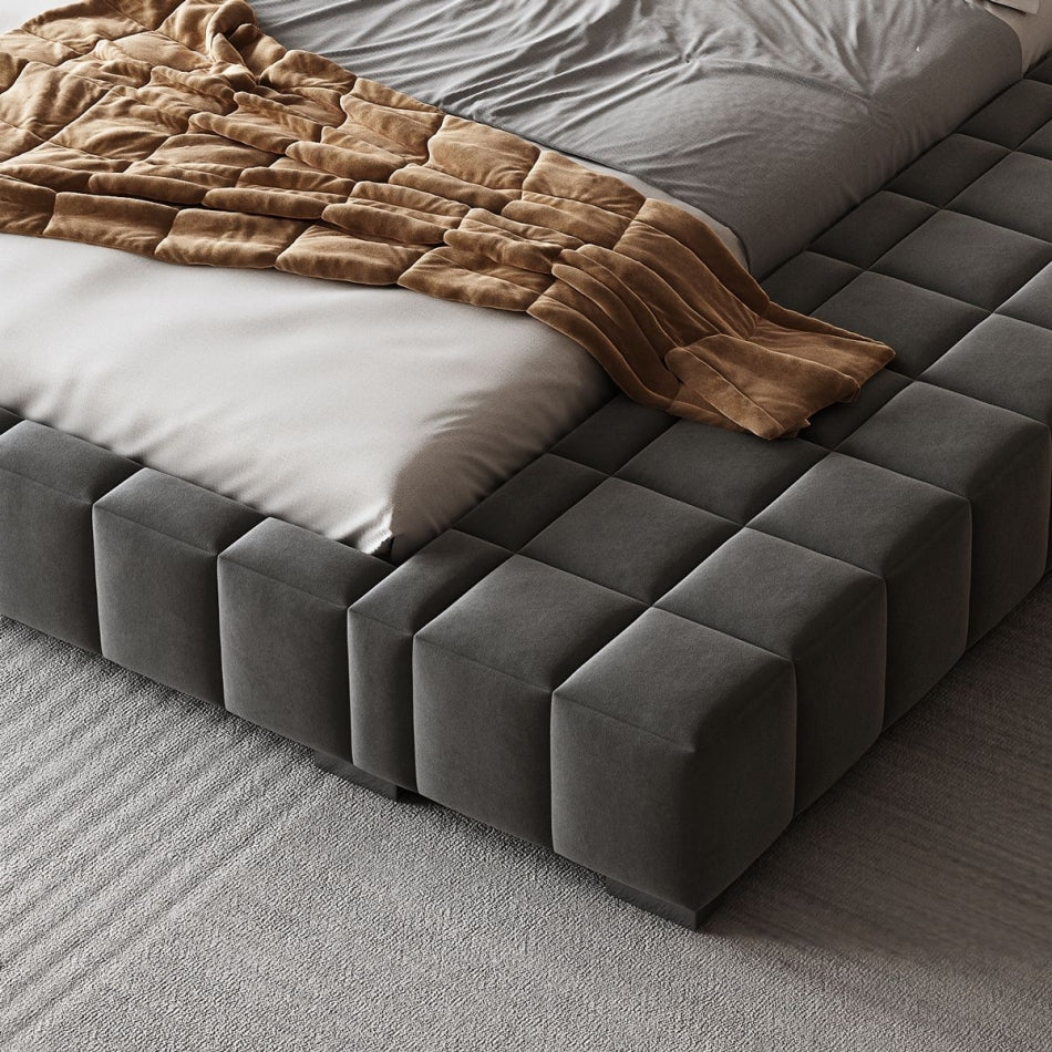 Block Modular Upholstered Bed