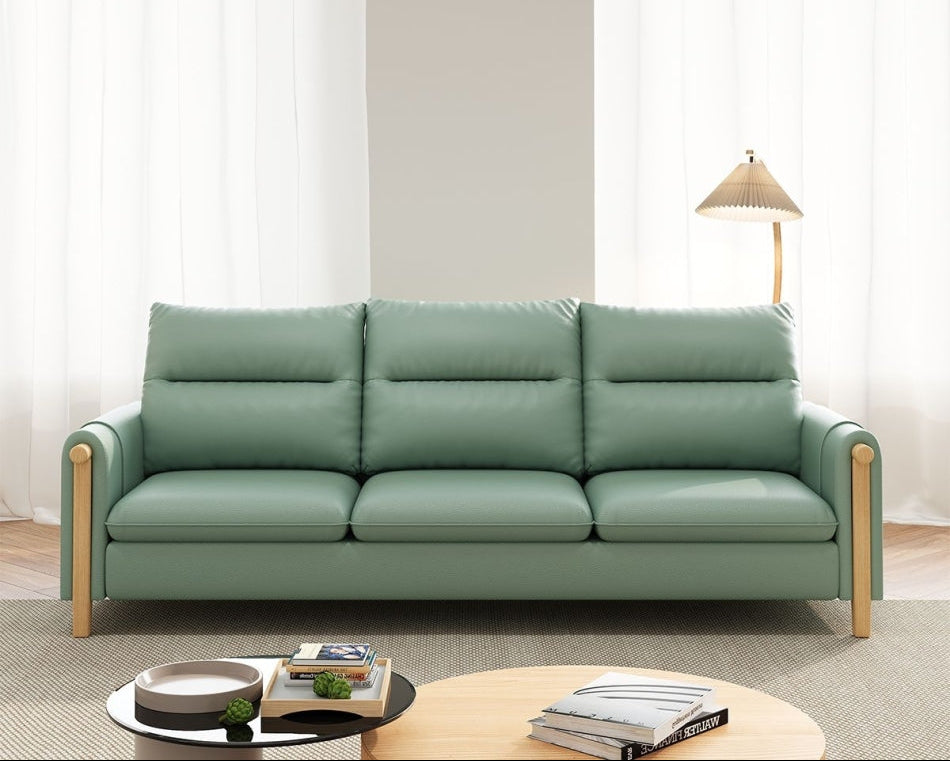 Wild Harmony Cat-Scratch Leather Sofa