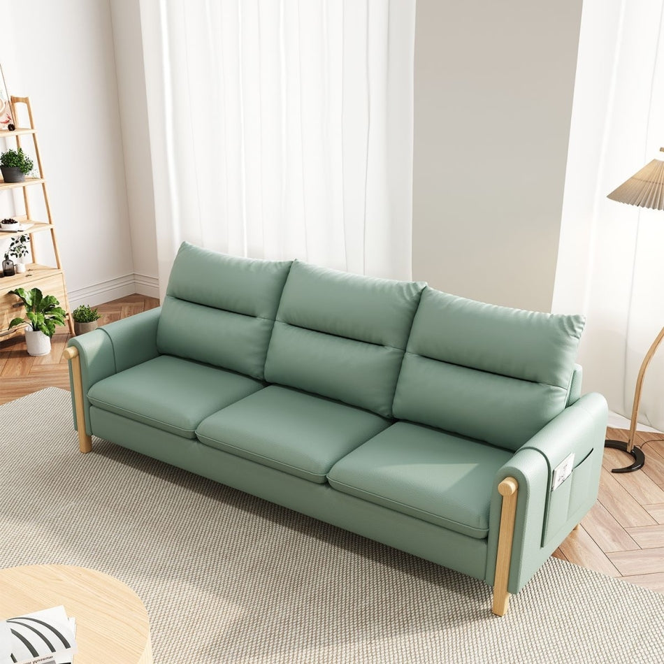 Wild Harmony Cat-Scratch Leather Sofa