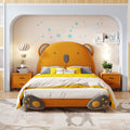 Smiling Teddy Kids Upholstered Bed