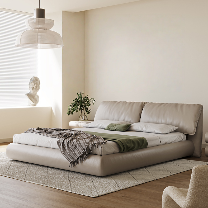 Lounge Leather Upholstered Bed