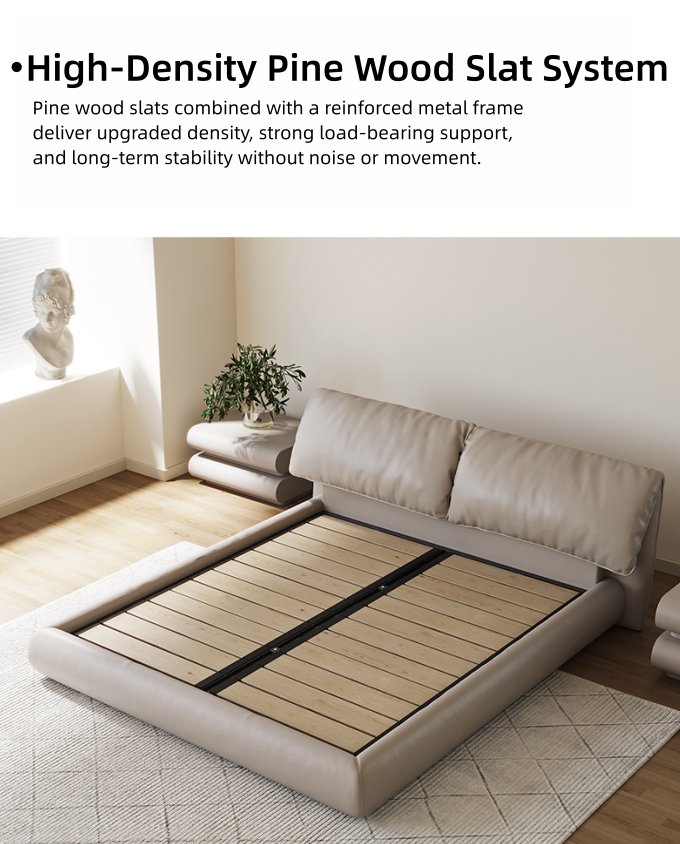 Lounge Leather Upholstered Bed