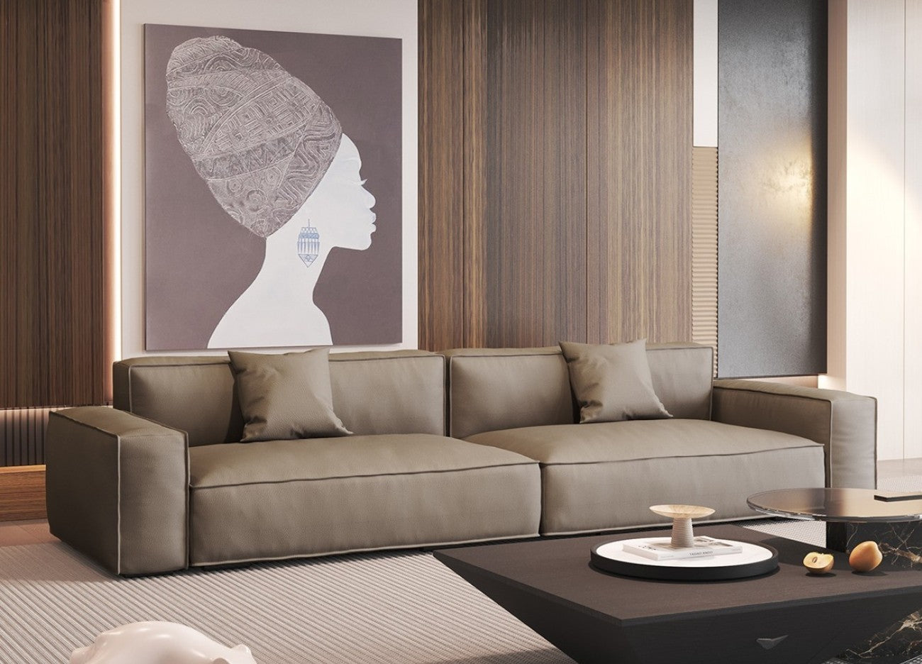 The Luxe Leather Sofa