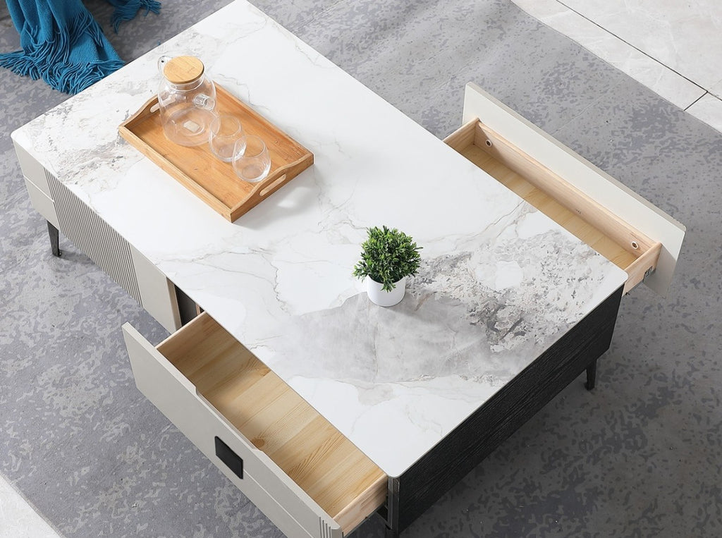 Glossy Slate Coffee Table