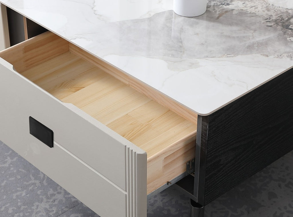 Glossy Slate Coffee Table