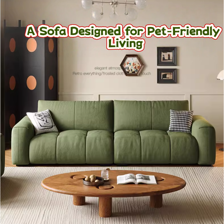 Pet-Friendly Scratch-Resistant Fabric Sofa