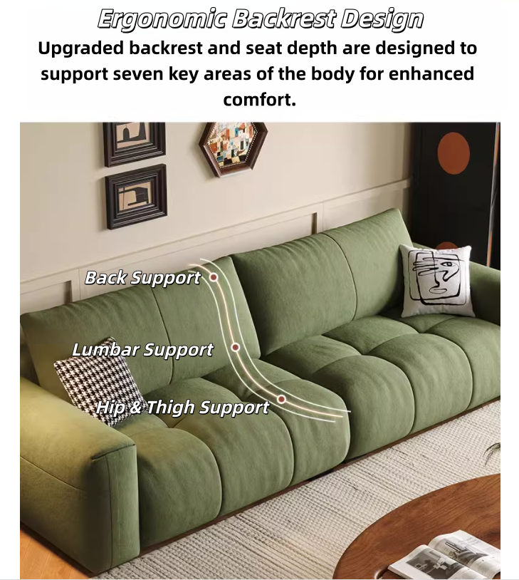 Pet-Friendly Scratch-Resistant Fabric Sofa