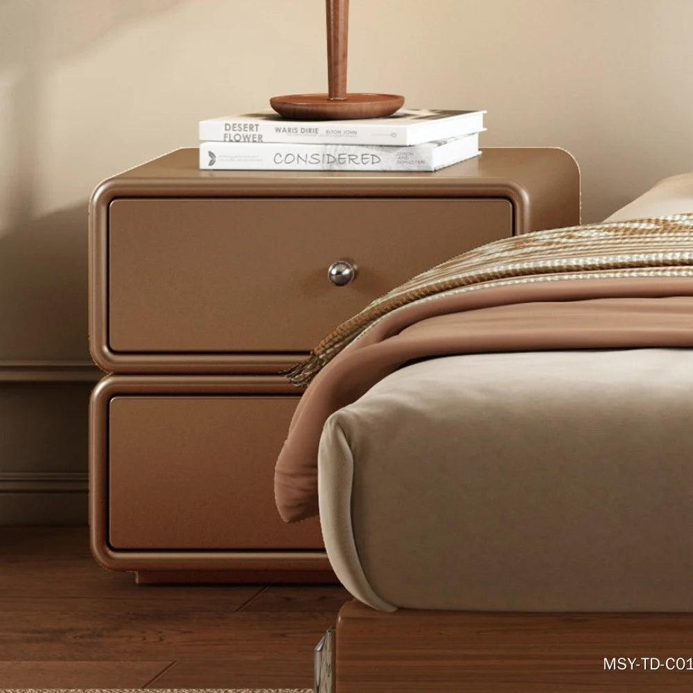Noir Upholstered Nightstand