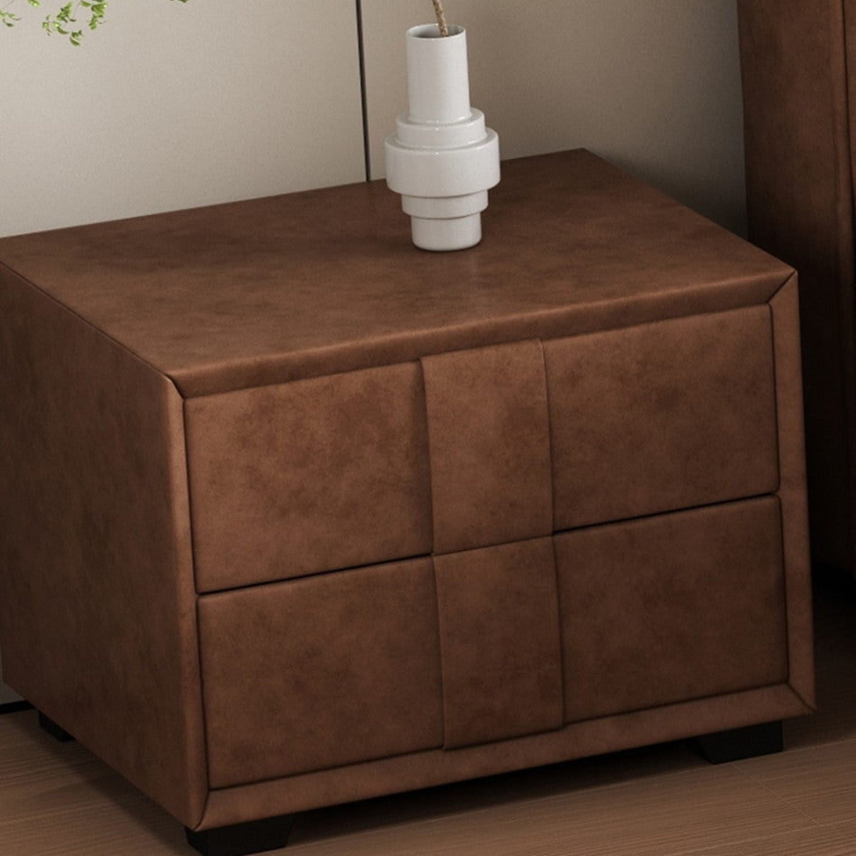 Arlo Upholstered Two-Drawer Nightstand