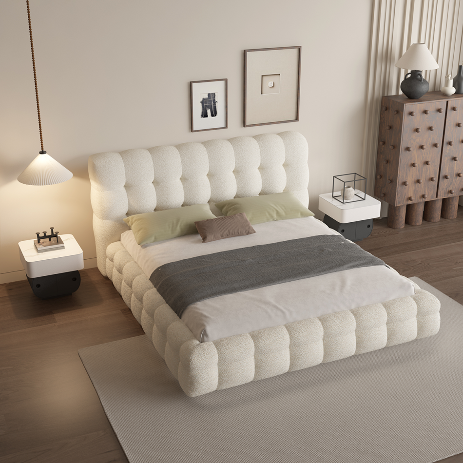 Cloudline Bouclé Bed