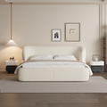 Luna Bouclé Upholstered Bed
