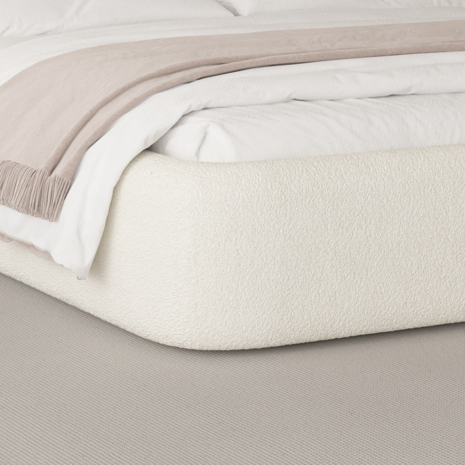 Luna Bouclé Upholstered Bed