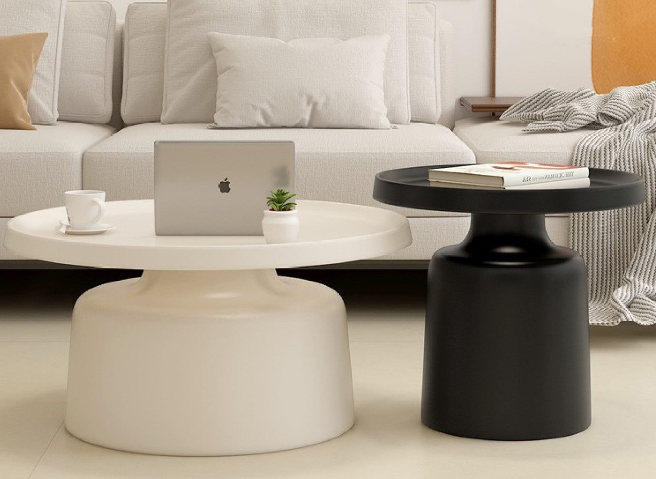 Monochrome Nested Coffee Tables