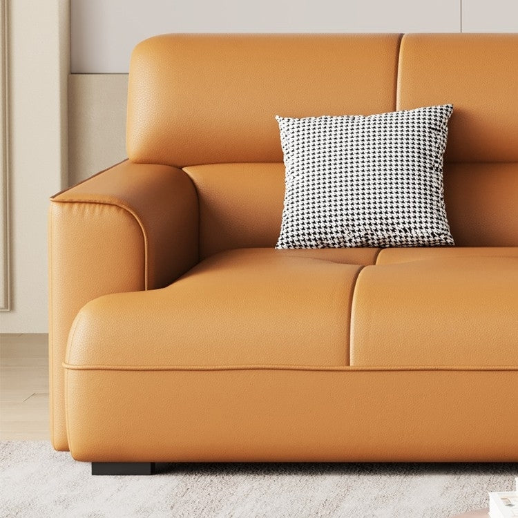 Modular Reversible Sofa Set with Pet-Safe Leather Upholstery