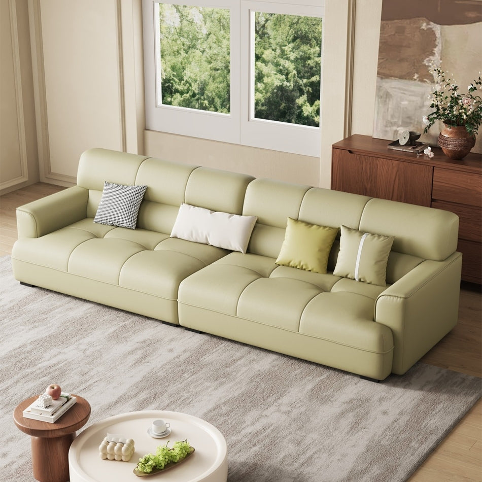 Modular Reversible Sofa Set with Pet-Safe Leather Upholstery