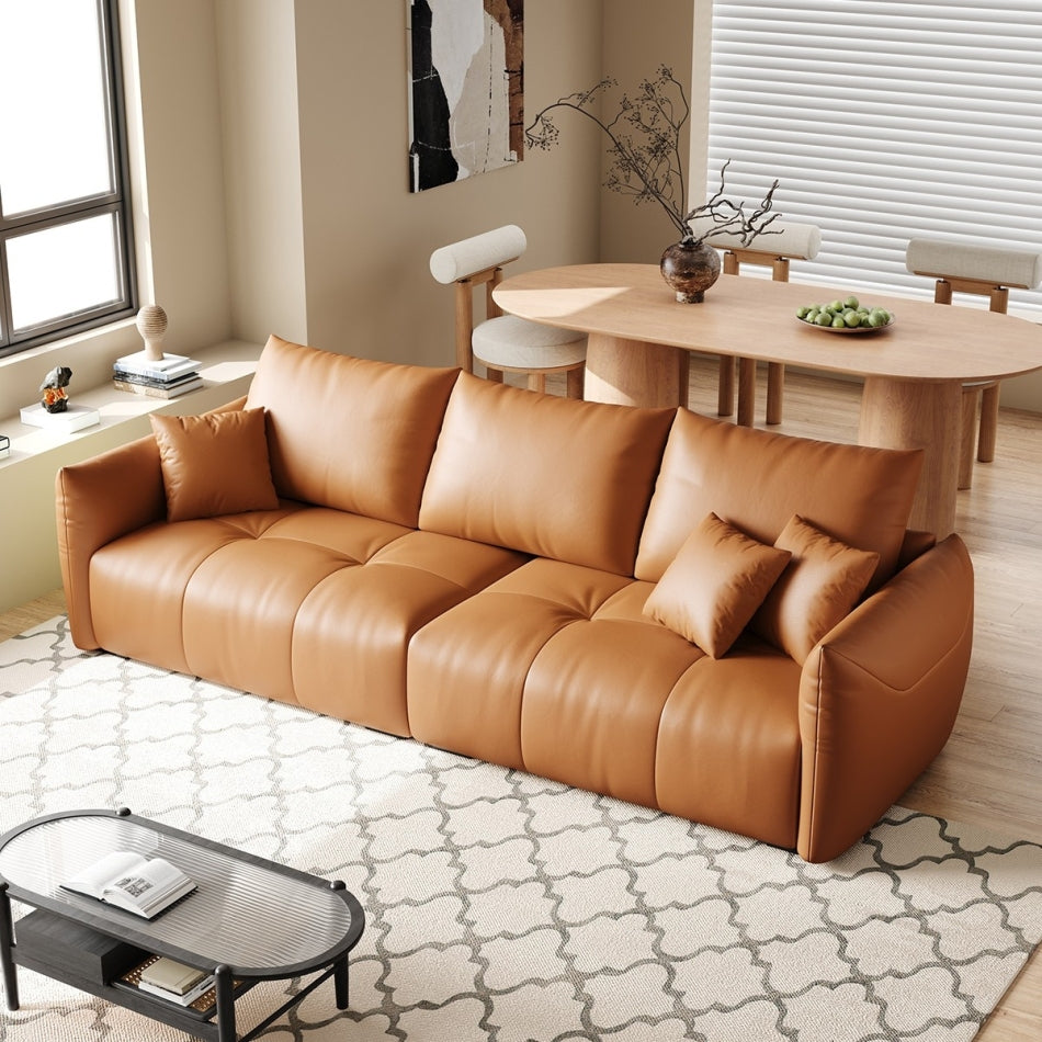 Reversible Split Sofa in Pet-Friendly Leather