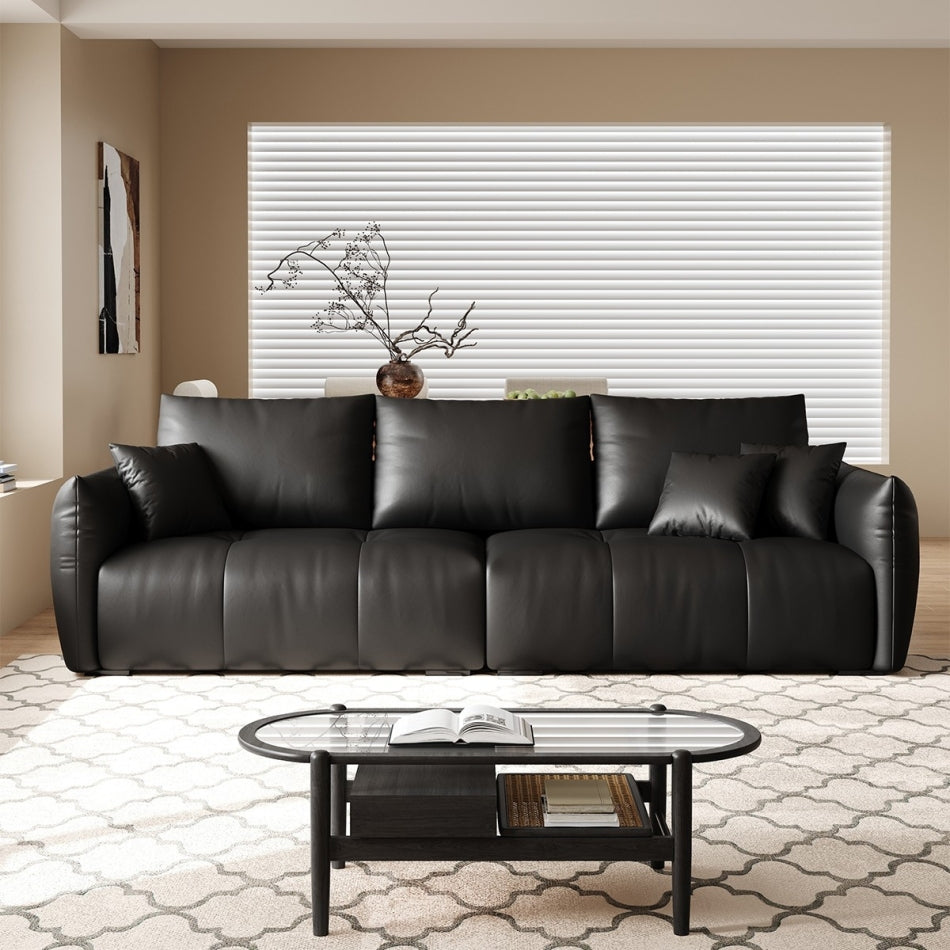 Reversible Split Sofa in Pet-Friendly Leather