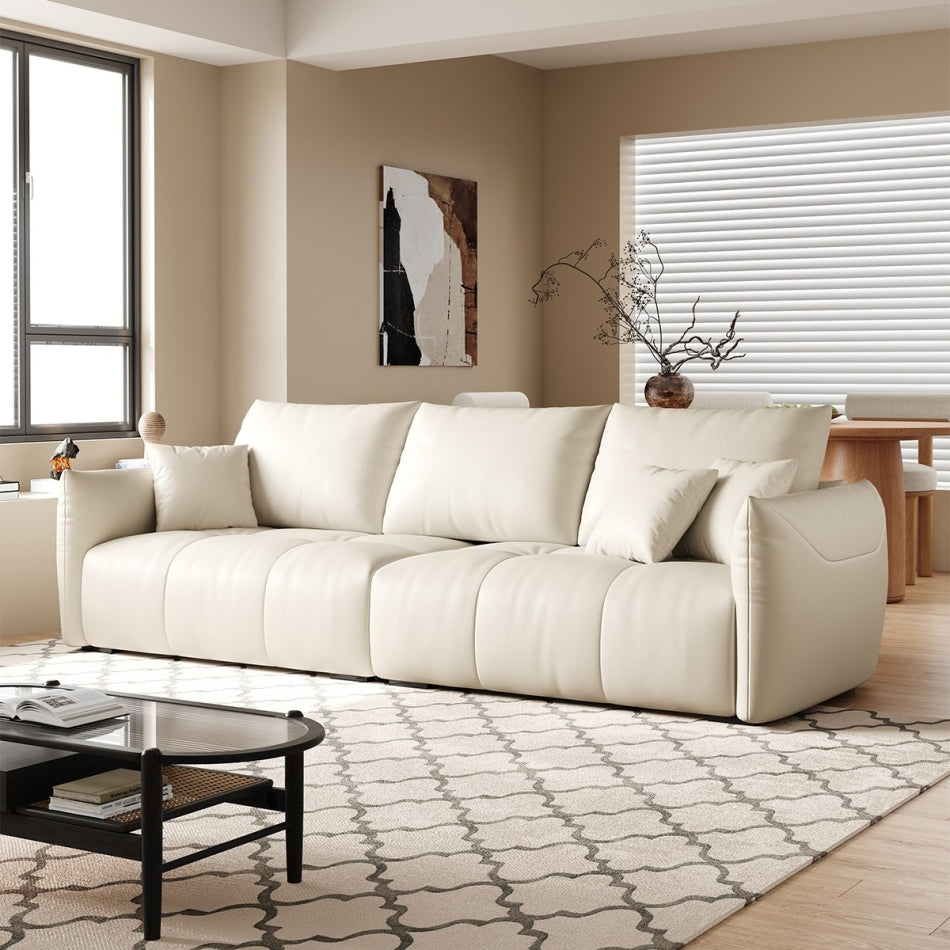 Reversible Split Sofa in Pet-Friendly Leather