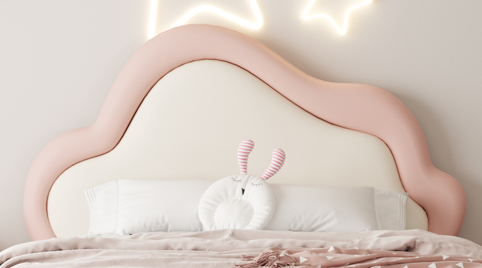 Star Princess Leather Kids Bed