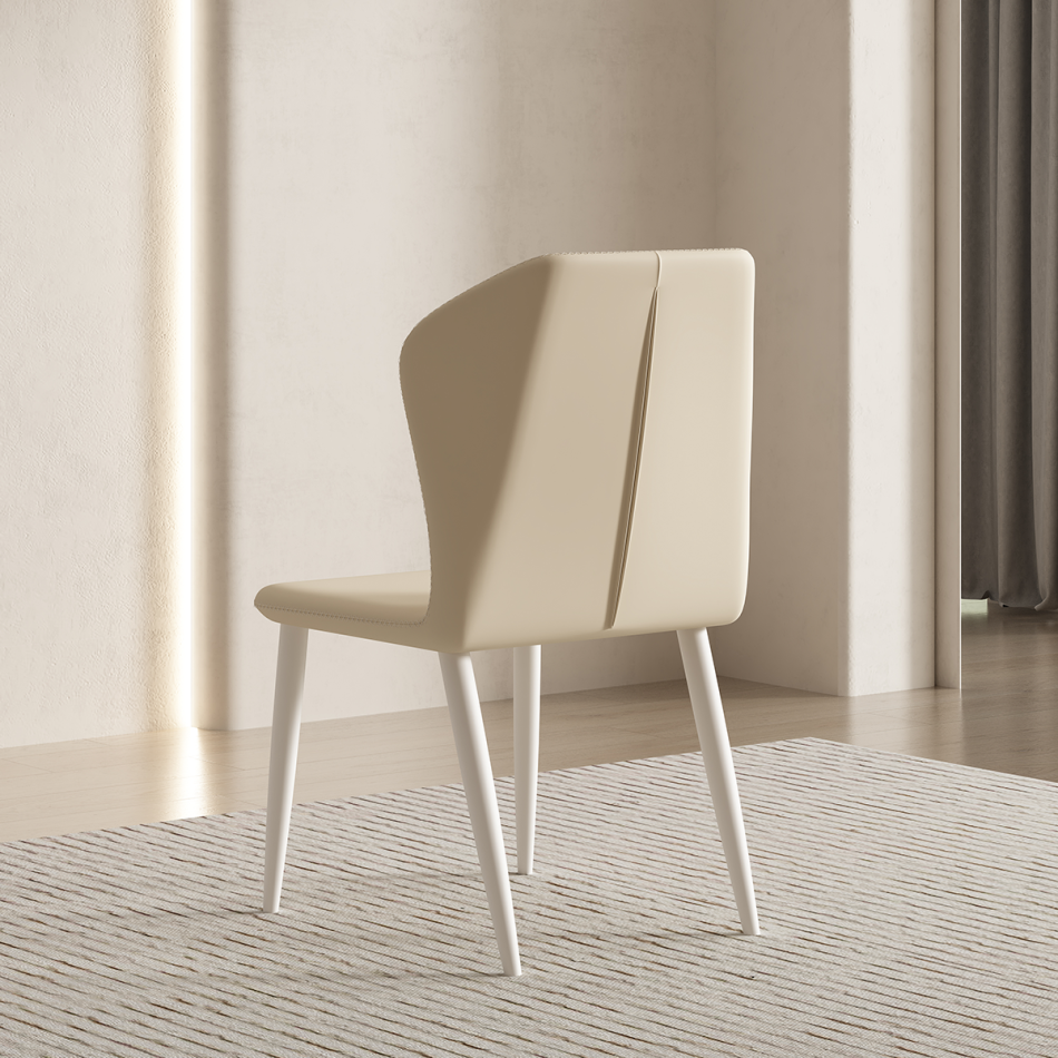 Refined Steel Dining Chair