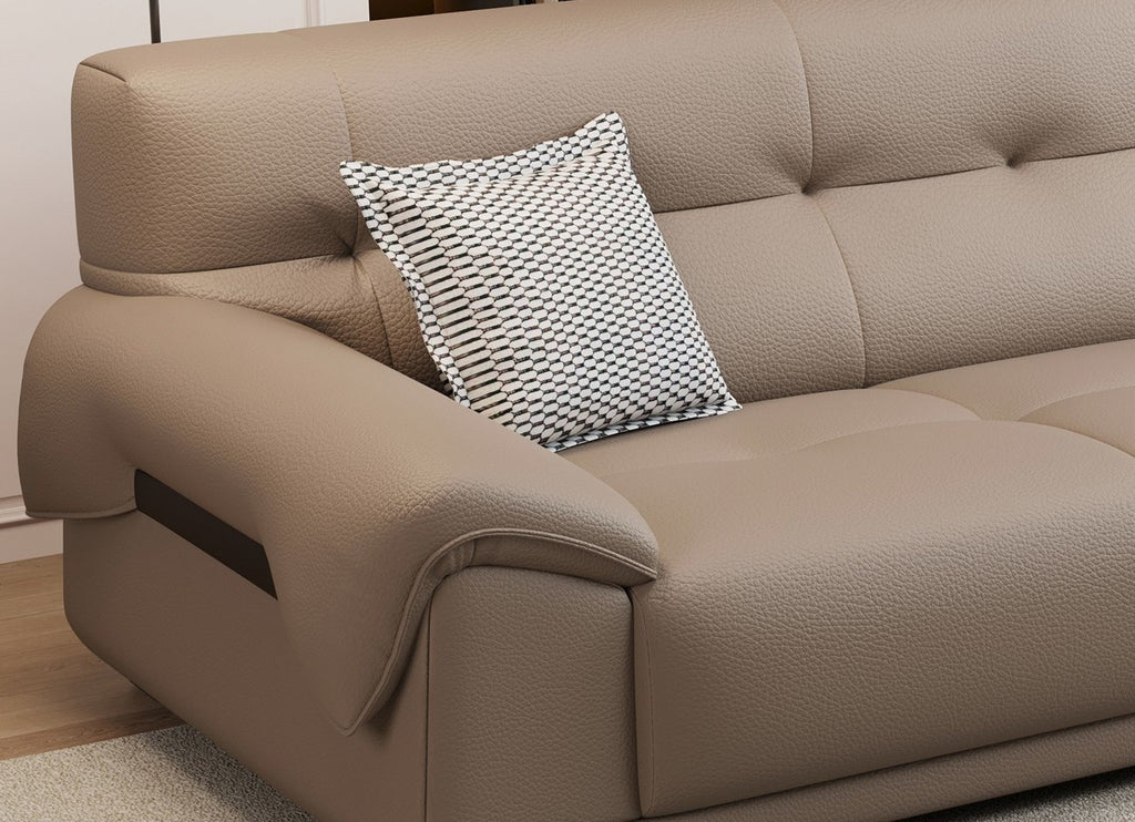 Catta Minimalist Leather Sofa