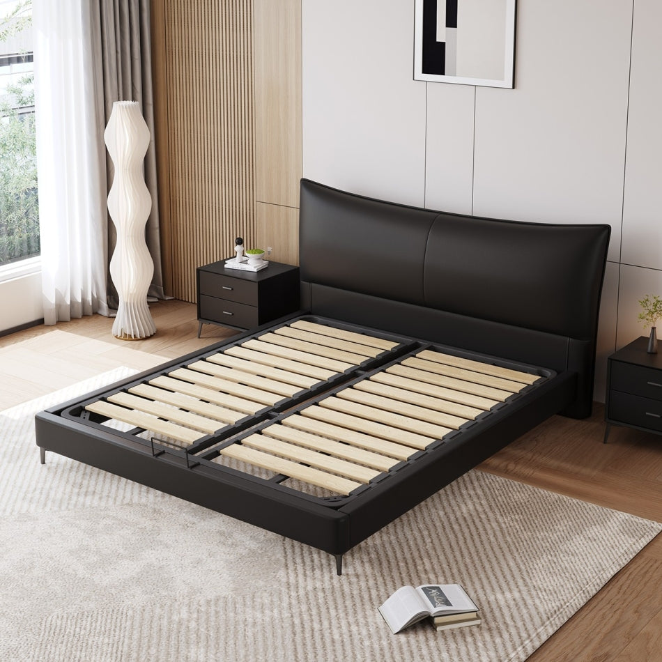 Aurora Genuine Leather Bed
