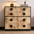 Burl Oak Accent Drawer Cabinet