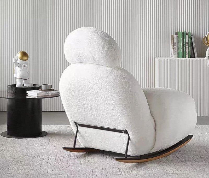 Big White Rocking Chair