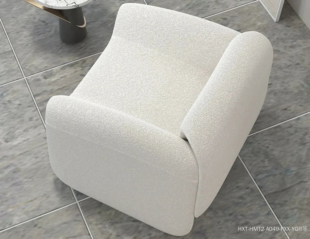 Arc Bouclé Accent Chair