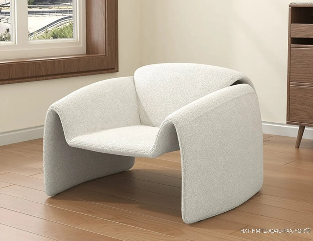 Arc Bouclé Accent Chair