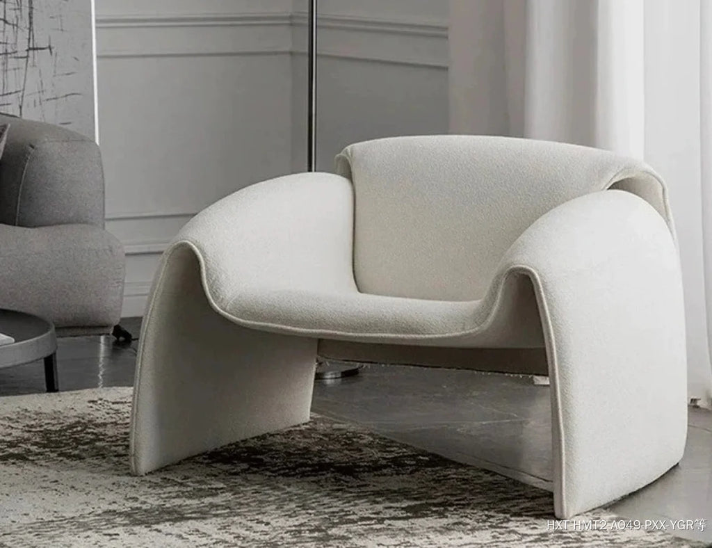 Arc Bouclé Accent Chair