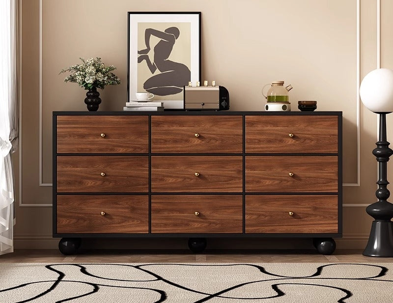 Mid-Century Solid Wood Drawer Chest