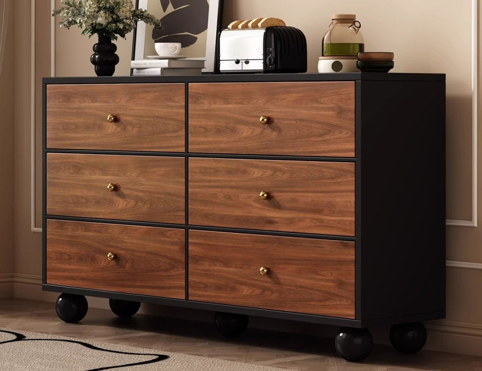 Mid-Century Solid Wood Drawer Chest