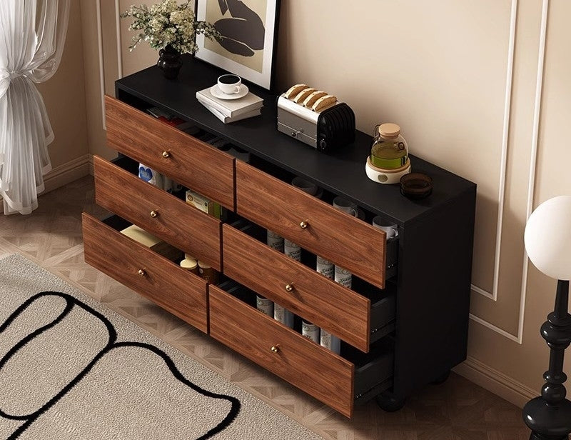 Mid-Century Solid Wood Drawer Chest