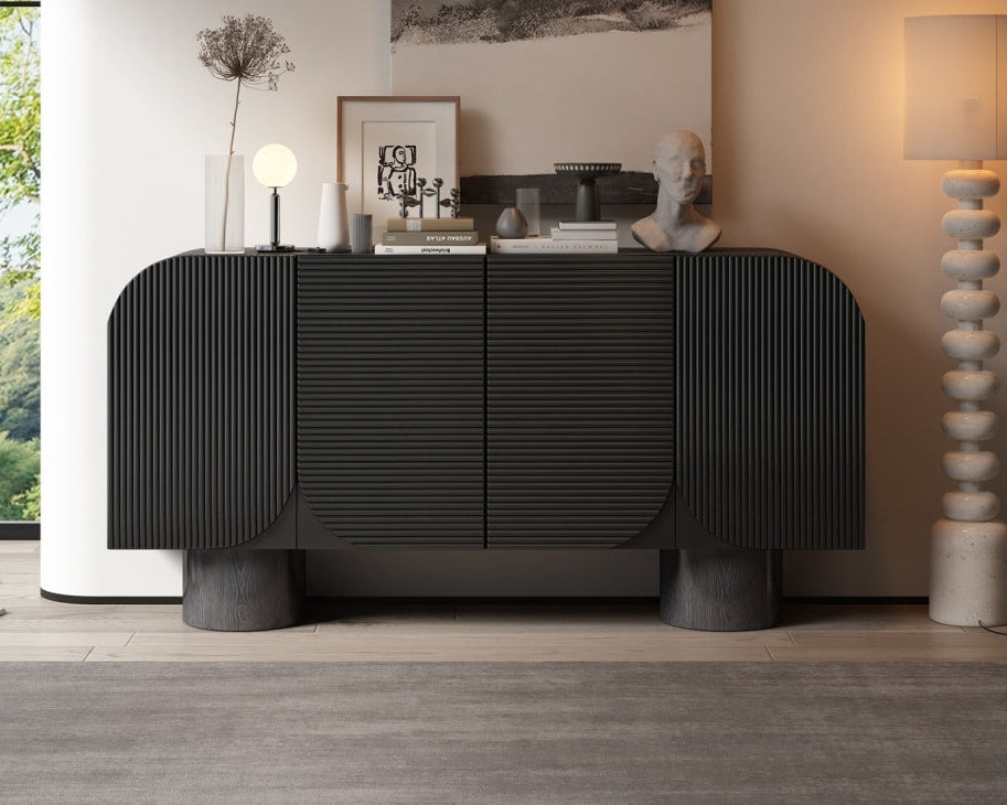 Solid Wood Veneer Sideboard