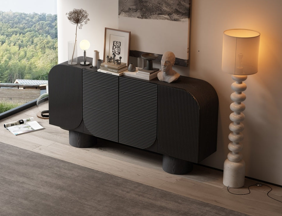 Solid Wood Veneer Sideboard