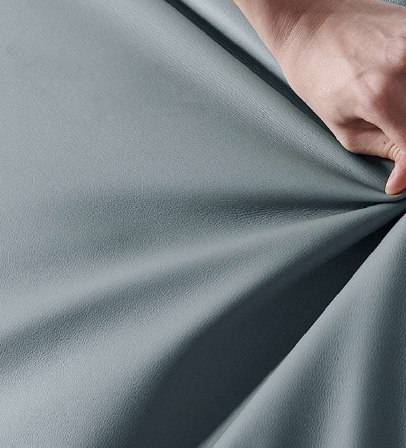 Modi Italian Minimalist Sofa with Eco-Leather & Cylindrical Steel Base