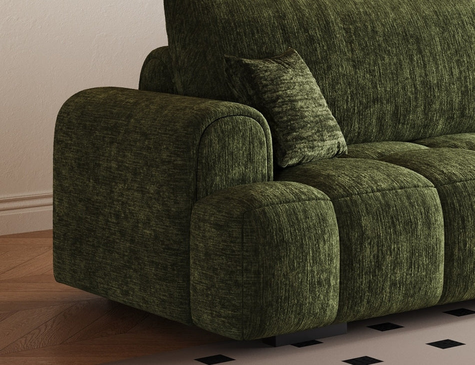 Relax & Think Modular Sofa with Down-Cotton Back & Chenille Upholstery