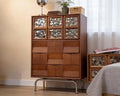 Ash Veneer Accent Storage Cabinet