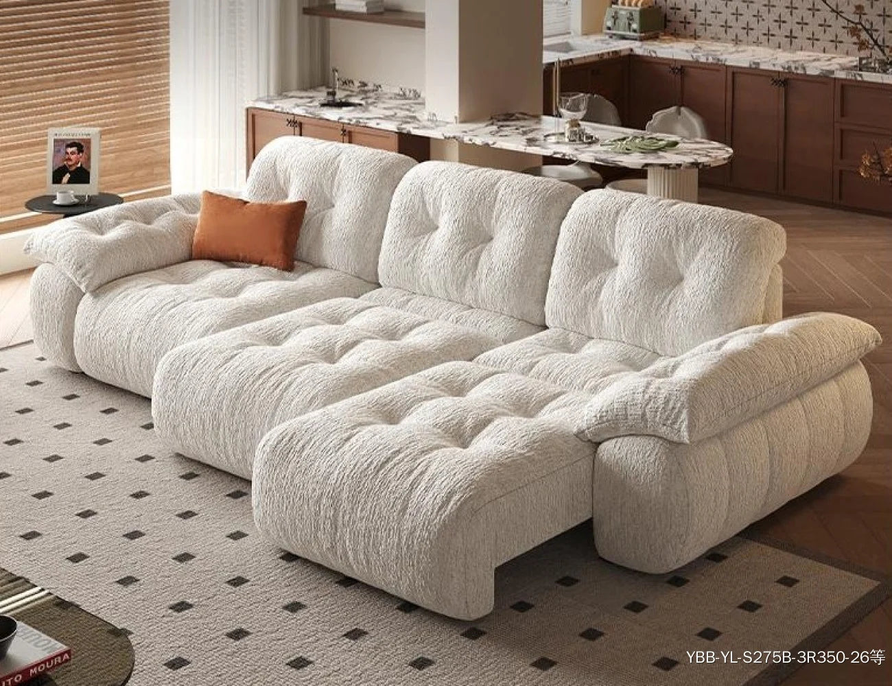 Electric Chenille Lounge Sofa