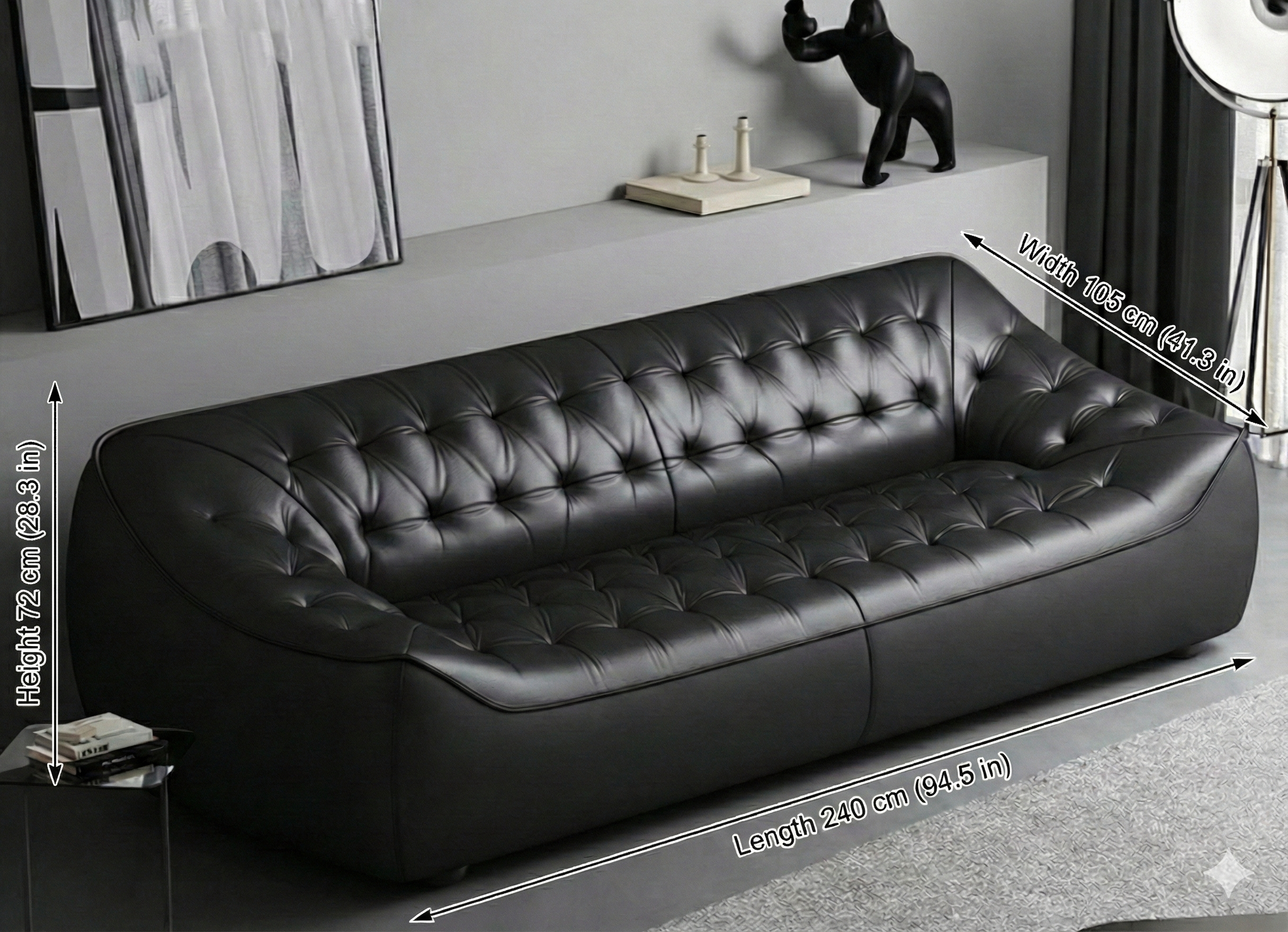 Obsidian Cloud Sofa