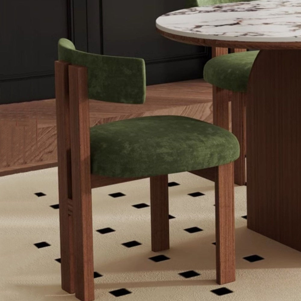 Mid-Century Fabric Dining Chair